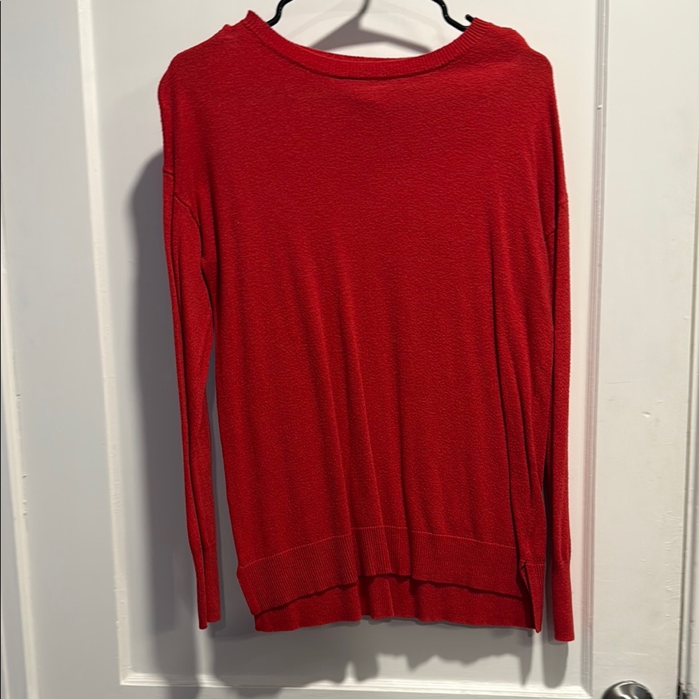 A New Day Women's Long Sleeve Red Tee